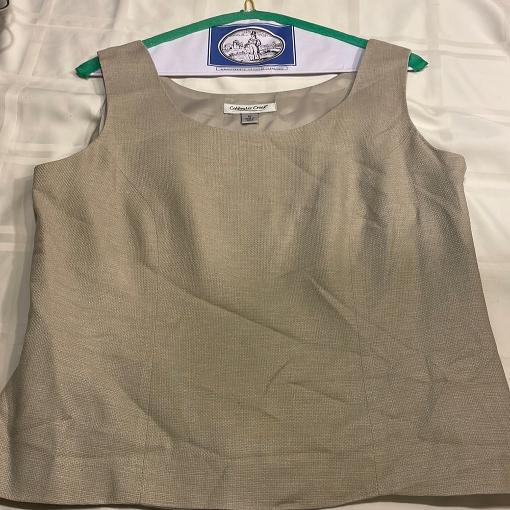 Coldwater Creek lined shell top